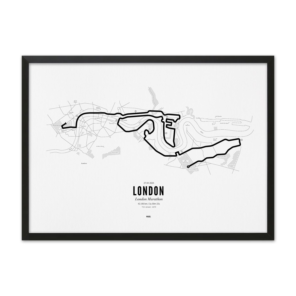 Poster van Marathon London 2025 | WIJCK. 